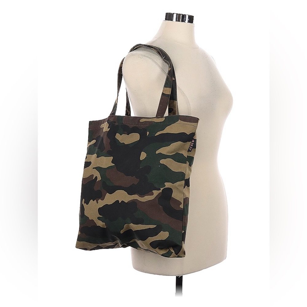 J. Crew camo tote bag